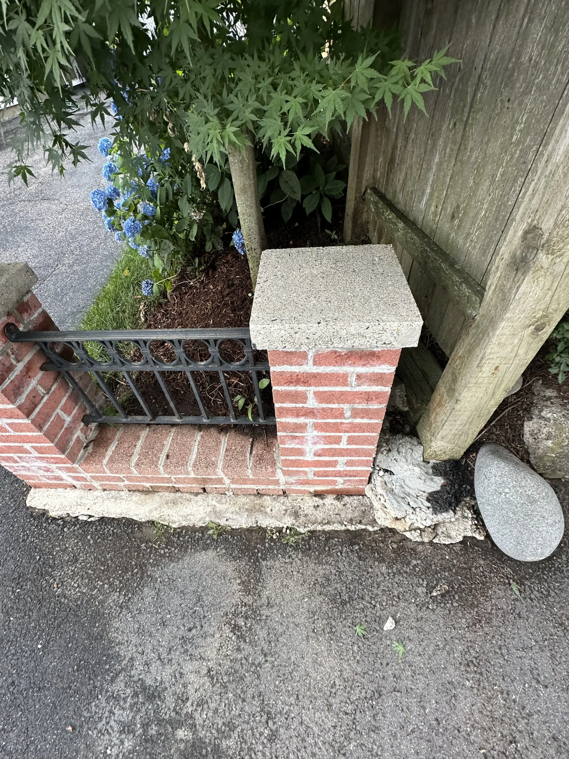 Brick column After