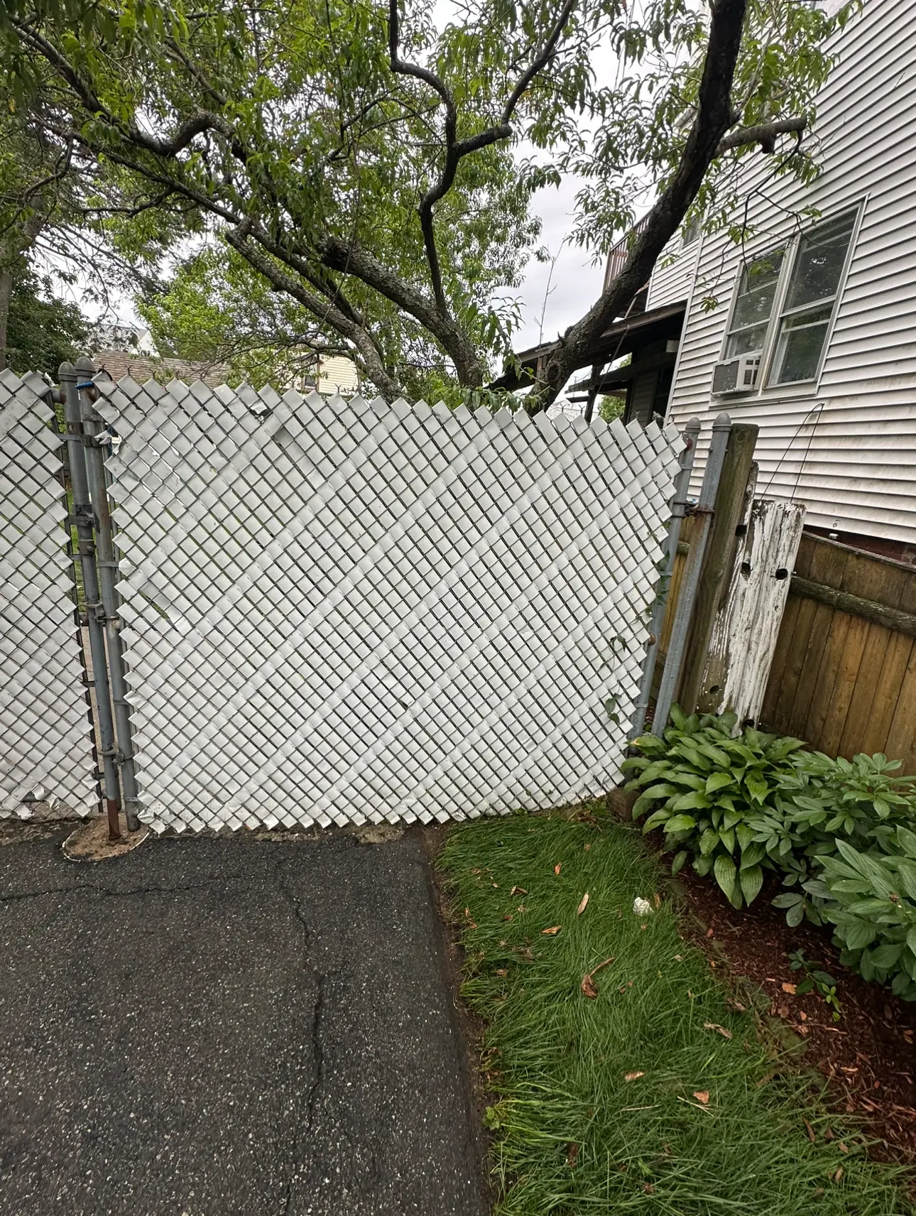 White fence After